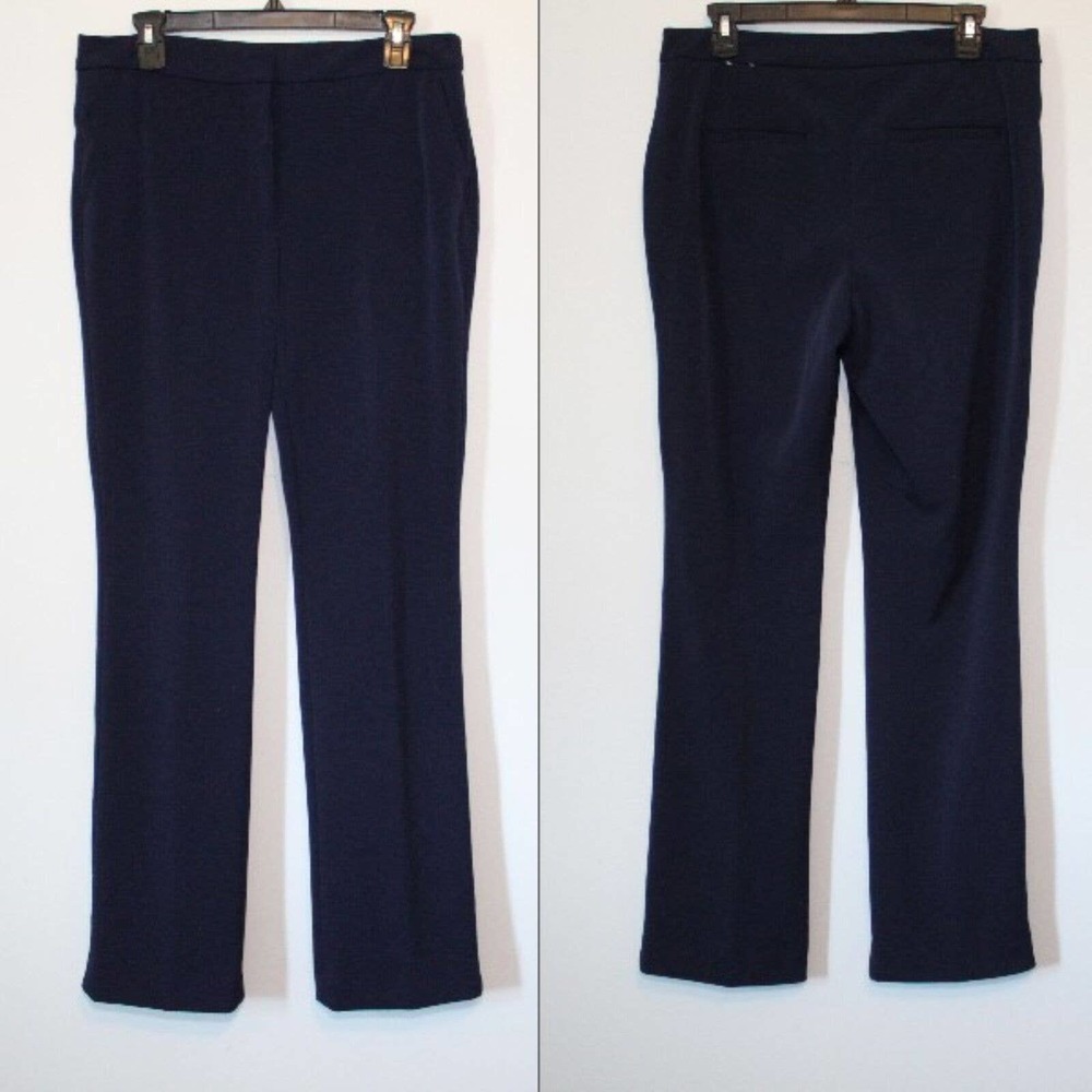 White House Black Market The Slim Essential Pants Navy Women's Size 10 H14683 - Picture 11 of 12